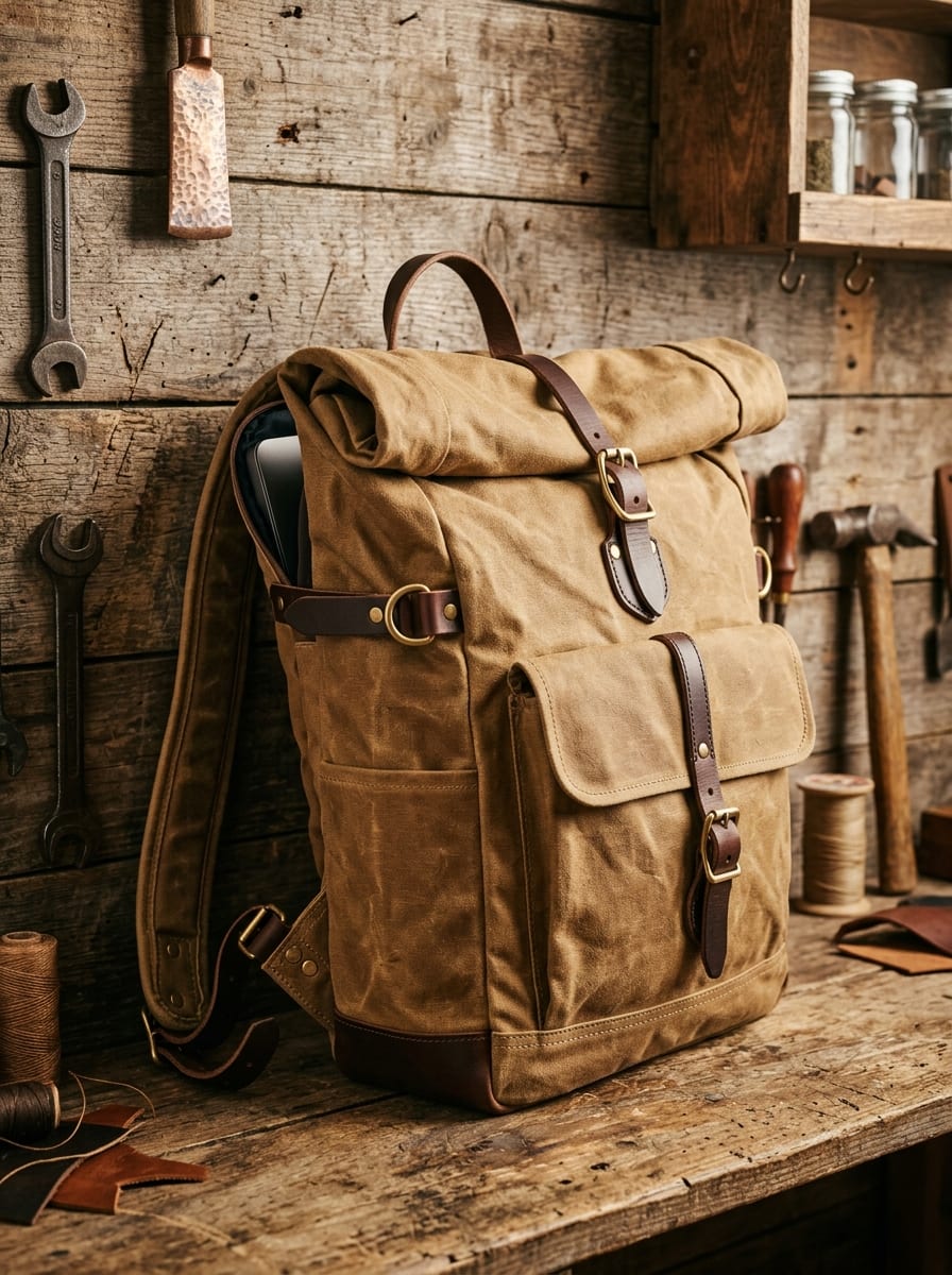 18oz Waxed Canvas Forester Pack