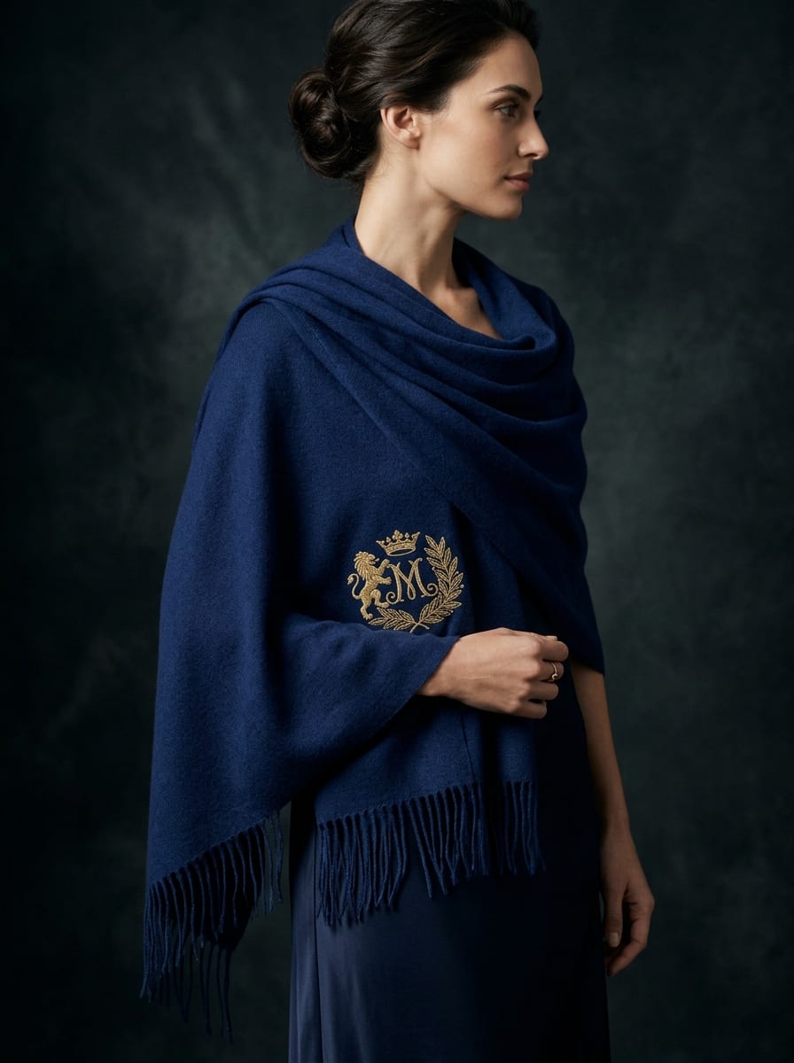 Étole en Cachemire Minuit Luxury Cashmere Shawl