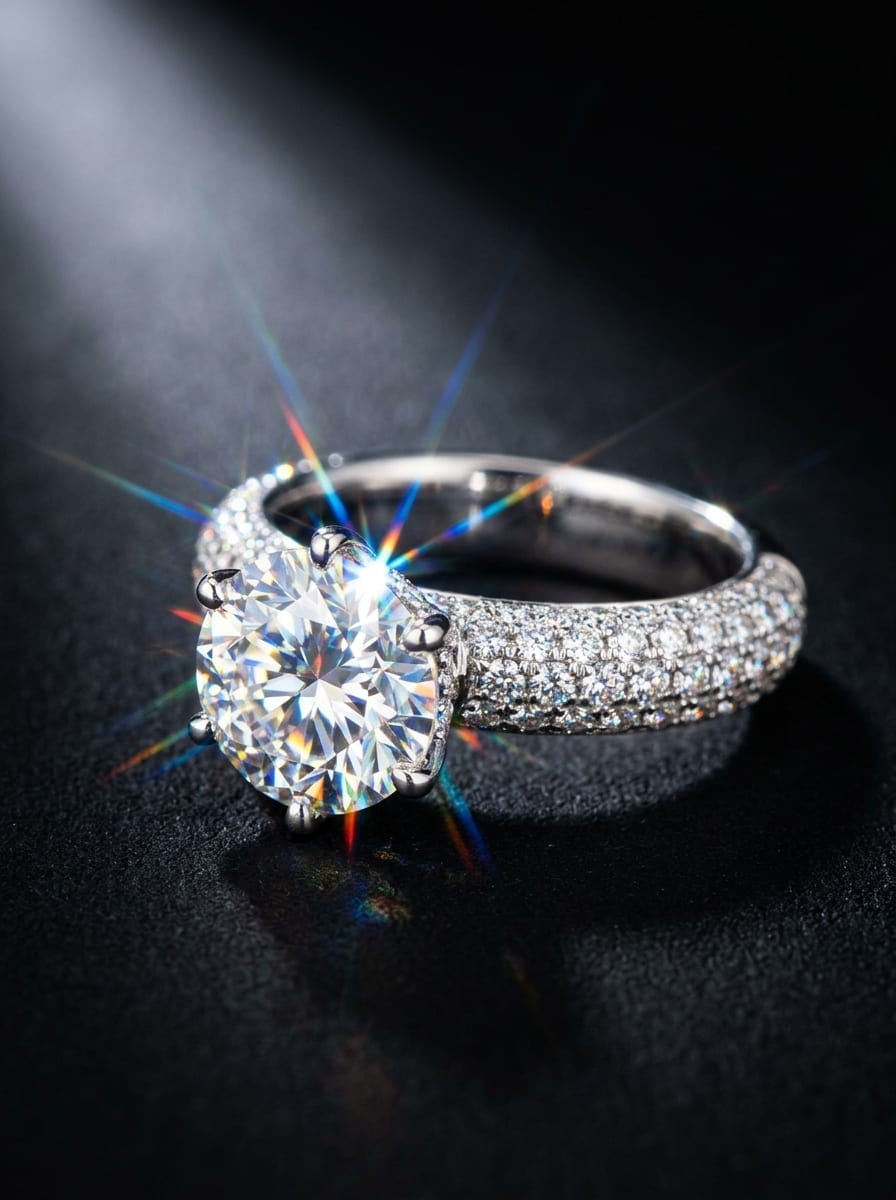 Bague Constellation Pavée 18K White Gold Diamond Ring